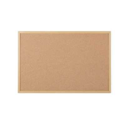 Image of Bi Office Silque SF142001239 Earth It Cork Table with 600x450 mm Executive Framework, Environmentally Friendly Tackboard