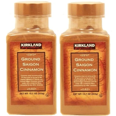 Image of 2 Pack Kirkland Signature Ground Saigon Cinnamon 303g