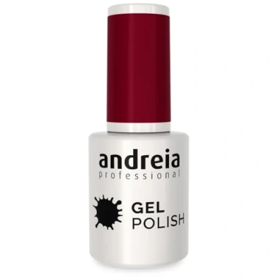 Image of Andreia Semi Permanent Nail Gel Polish for UV/LED Lamp Intense Shine and 4 weeks Lasting Manicure Varnish Colour 283 Burgundy Red Shades of Pink 10.5 ml