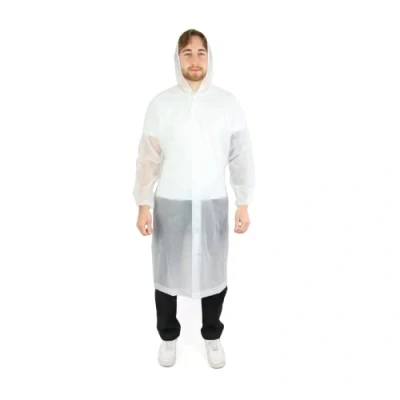 Image of I LOVE FANCY DRESS Waterproof Raincoat for Adults Standard Portable Reusable Clear Hooded EVA Rain Poncho Camping, Music Festivals, Theme Parks, Outdoor Activities