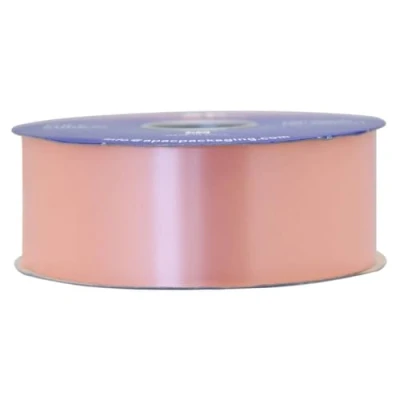 Image of 100 yards salmon florist poly ribbon reel