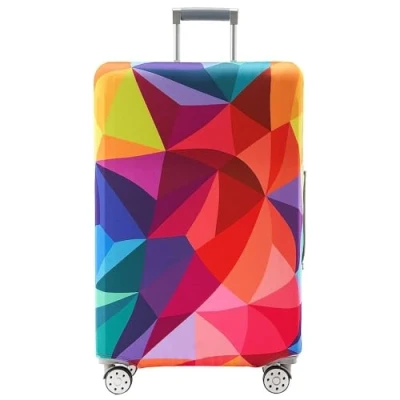 Image of Printed Design Travel Trolley Case Cover Protector Washable Suitcase Luggage Storage Covers for 18 32 Inch (space, L 26&quot; 28&quot; inches case)