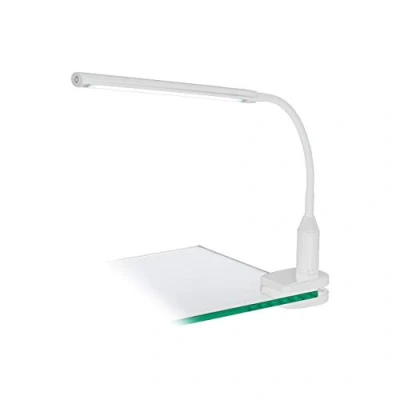 Image of Eglo Lighting Laroa Led Clamp &amp; Clip On Lamp White 4 Step Dimming