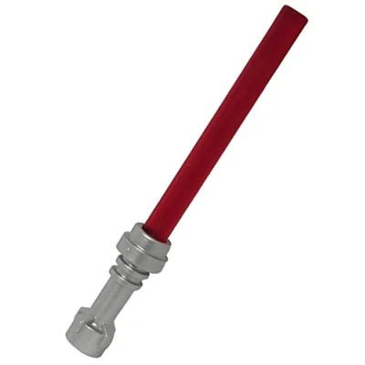 Image of LEGO Accessories: Star Wars Replacement Red Lightsaber (trans red) for Minifigs