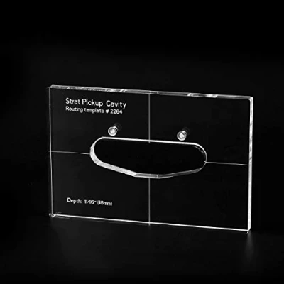 Image of Musiclily Pro CNC Accurate Acrylic Single coil Pickup Routing Template for Standard Strat Guitar Body