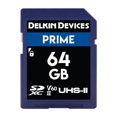 Image of Delkin Devices 64GB Prime SDXC UHS II (U3/V60) Memory Card