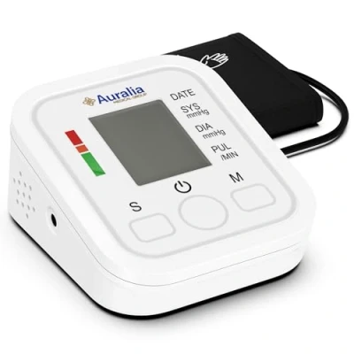 Image of Blood Pressure Monitor with Arrhythmia Detection Arm Fully Automatic &amp; Pulse Measurement, Colour Coded Risk Indicator