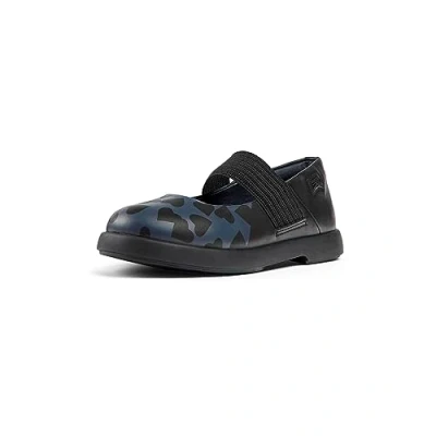 Image of Camper DUET Twins Ankle strap ballet pumps for kids, Size: 8.5K, Schwarz Leather