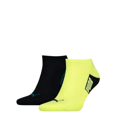 Image of Puma Men&#039;s Logo Block Socken, Varsity Green/Lime Combo, 43/46