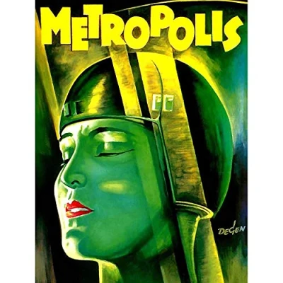 Image of Wee Blue Coo Film Movie 1927 Metropolis Vintage Art Print Poster Wall Decor 12X16 Inch