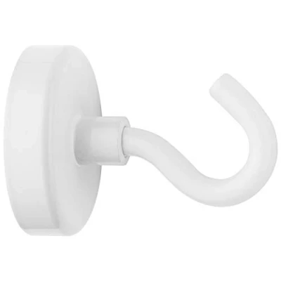 Image of Westcott E 10829 00 Magnetic Hook Neodymium 48 mm Holds up to Approx. 60 kg, White