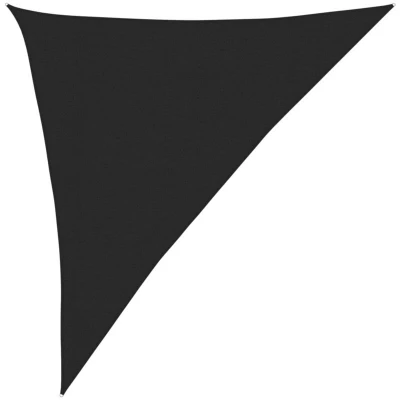 Image of vidaXL Sunshade Sail 160 g/m² Black 3x4x5 m HDPE