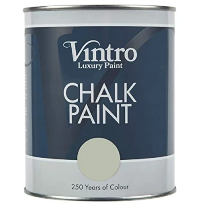 Image of Vintro Chalk Paint Furniture Shabby Chic Upcycle Decorate Ultra Matt Finish 1 Litre (Verdant)