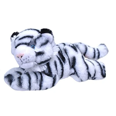 Image of Wild Republic 24798 Ecokins White Tiger Stuffed Animal 8 Inch Mini
