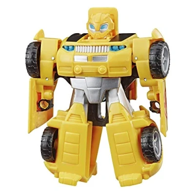 Image of Transformers Playskool Heroes Rescue Bots Academy Bumblebee Converting Toy Robot, 11 CM Action Figure, Toys for Kids Ages 3 and Up
