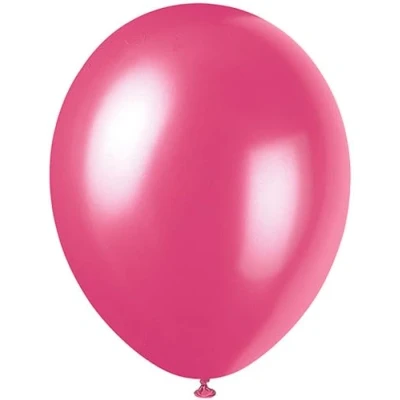 Image of Mr. Gadget&#039;s Solutions 12&quot; Latex Fuchsia Pink Balloons, Helium Balloons for Birthday Party Decorations Pack of 50