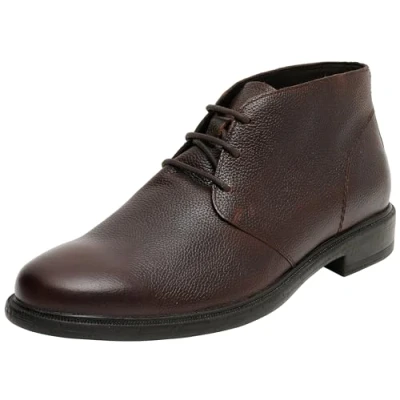 Image of Geox Men&#039;s U Terence Ankle Boot, Dk Coffee, 10.5 UK