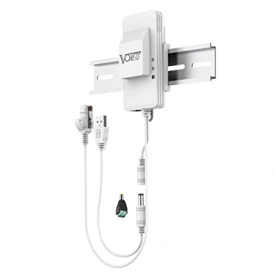 Image of VONETS Dual Band 2.4GHz/5GHz WiFi Bridge/Router/Wireless Repeater Ethernet Convert/Hotspot Signal Cover, AC1200, DC/USB Powered for DVR Surveillance Camera VAP11AC with Smart Cooling Fan