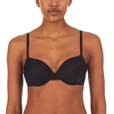 Image of DKNY Women&#039;s Litewear T Shirt Bra, Black, 34C