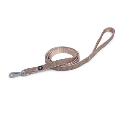 Image of Petface Tan Tweed Lead, Tonal Dots Red, Medium