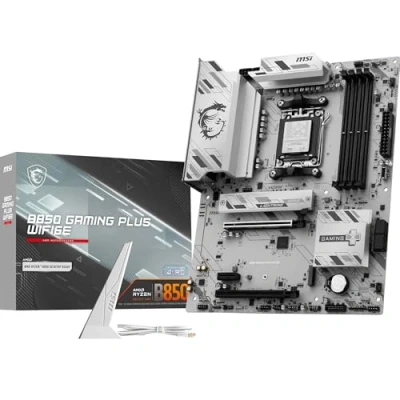 Image of MSI B850 GAMING PLUS WIFI6E Motherboard, ATX Supports AMD Ryzen 9000/8000 / 7000 Processors, AM5 DDR5 Memory Boost 8200+ MT/s (OC), PCIe 4.0 x16, M.2 Gen5, Wi Fi 6E, 2.5G LAN