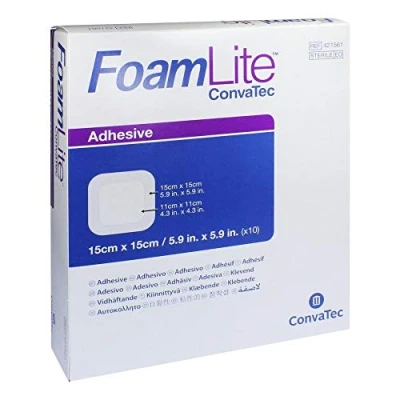 Image of Foam Lite ConvaTec Dressings 5.9&quot; x (15 cm 15 cm) 10pcs