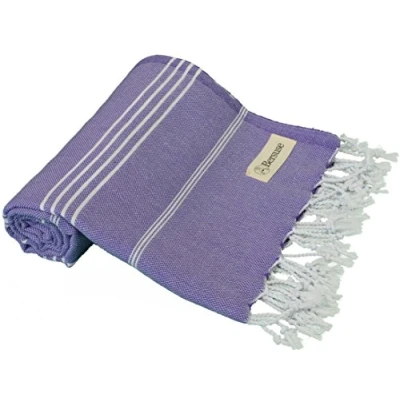 Image of Bersuse 100% Cotton Anatolia Turkish Towel Dark Purple