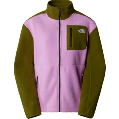 Image of THE NORTH FACE Women&#039;s Yumiori Full Zip Fleece jacket, Dragonfruit/Forest Oliv, S