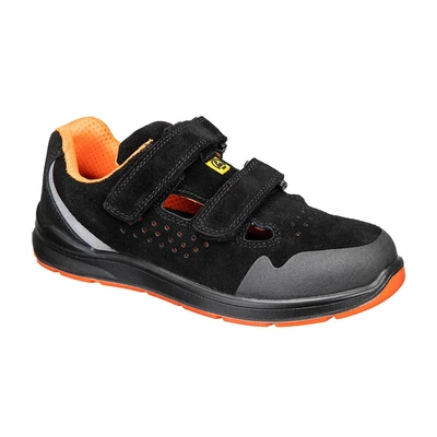 Image of Portwest Sandal S1P ESD SR FO Black/Grey UK 5 EU 38