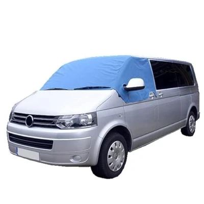 Image of UK Custom Covers SW190BLUE Luxury Front Windscreen Wrap Cover Blue To Fit VW Transporter T5/T5.1 (2003 2015)