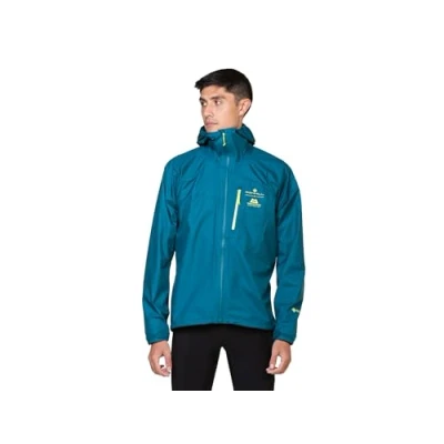 Image of RONHILL Running, Men&#039;s Tech Gore Tex Mercurial Jacket, Deep Teal/Acid, XL