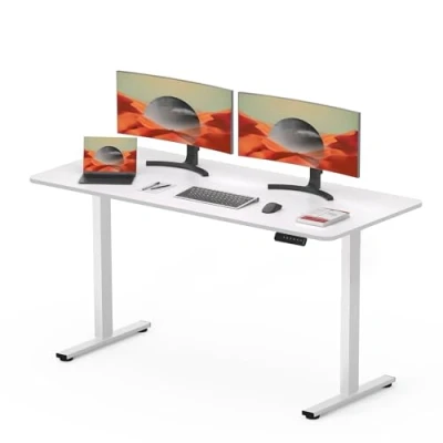 Image of SANODESK FQ1 120x60cm Electric Standing Desk Height Adjustable Sit Stand Home Office with Memory Smart Pannel Splice Board