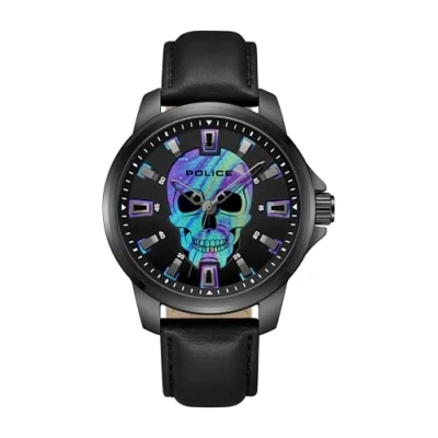 Image of Police Men Analog Quartz Watch with Leather Strap PEWJA0022201
