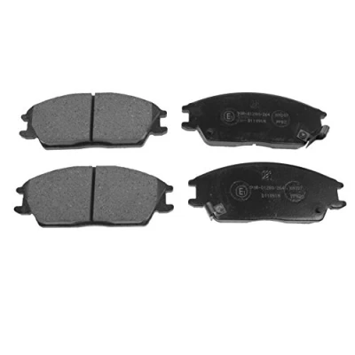 Image of 45022SA6600, 45022SA6N50, 45022SA6N51, 45022SA6N52, 47510SB3013 Brake pad set BLUE PRINT ADG04202 Front Axle with acoustic wear warning HYUNDAI: Getz