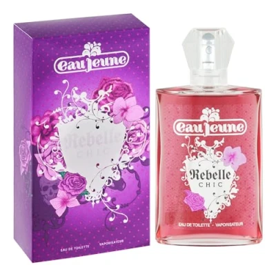 Image of Eau Jeune Rebelle Chic De Toilette 75ml Spray, Womens Perfumes, Fragrance for Women and Girls, Gifts Teenage Girls Genuine Perfume