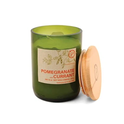 Image of Paddywax Candles EG04 Eco Collection Scented Soy Wax Jar Candle, 8 Ounce, Pomegranate &amp; Currant