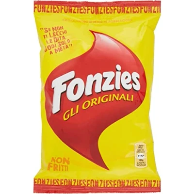 Image of 50x Fonzies Gli Originali &#039;Corn Snack with Cheese Flavour&#039;, 40 g