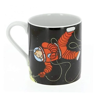 Image of Moulinsart Porcelain Mug, 250 ml, Glossy Finish, Microwave Safe