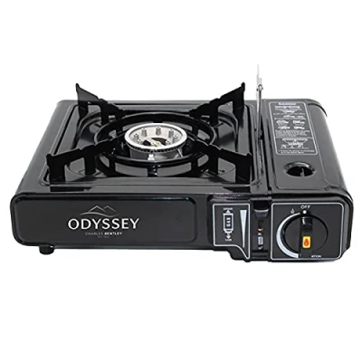 Image of Charles Bentley Odyssey Single Portable Camping Gas Stove Cooker Butane Refill Fishing Festival Caravan Travel Picnic