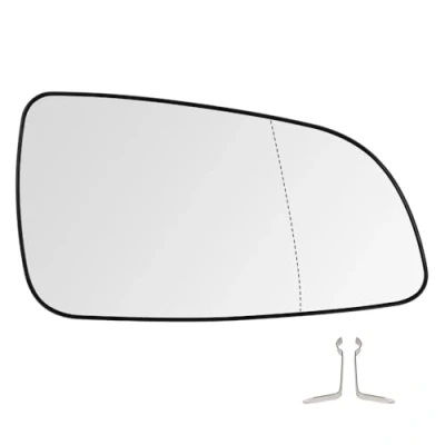 Image of SENZEAL Wing Mirror Glass Heated Right Driver Side for Vauxhall Astra H MK5 2004 2005 2006 2007 2008 6428785 6428786 (Right)