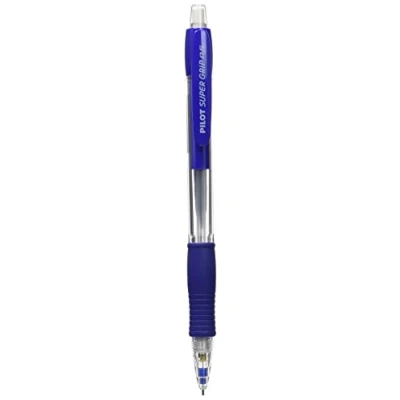 Image of Pilot Super Grip Mechanical Pencil 0.5 mm Lead Blue Barrel, Pack of 12