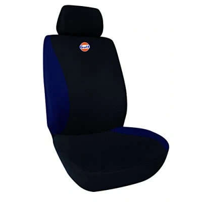 Image of Gulf 76120 BLACK/BLUE blue: Car front universal seat cover, Color: black and blue