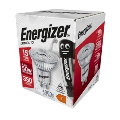 Image of Energizer LED Energy Saving Lightbulb, GU10, 5 W, Cool White