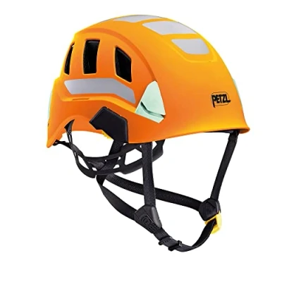 Image of PETZL Unisex Casco Strato Vent Hi viz Arancione climbing helmets, Arancione, One Size UK