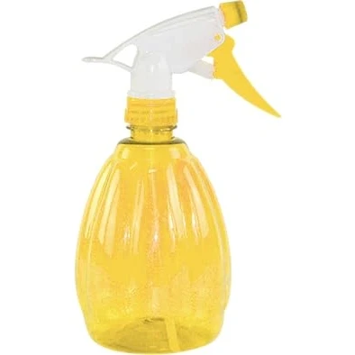 Image of St Helens Home and Garden Hand Held Adjustable Spray Bottle with Trigger Handle for Gentle Watering, Misting Feeding of House Plants Flowers Yellow