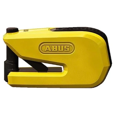 Image of ABUS Brake Disc Lock Granite Detecto SmartX 8078 2.0 for Motorcycles Smart Motorcycle with 100 dB Alarm Operation via App Security Level 18 Yellow