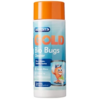 Image of Interpet Gold Bio Bugs Cleaner for Goldfish Bowls, Fish Tanks, Aquariums, boosts filters, cleans up waste, 125ml