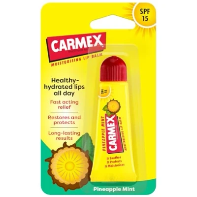 Image of Carmex Moisturising Lip Balm Tube Pineapple Mint, 11.6ml