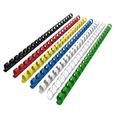 Image of RAYSON Plastic Comb Binding Spines, 21 Ring, 55 Sheet Capacity, 10mm, A4 Colorful Combs, Box of 100