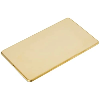 Image of KnightsBridge Screwless 2G Blanking Plate Polished Brass